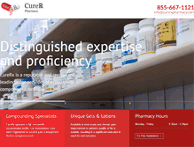 Tablet Screenshot of curerxpharmacy.com